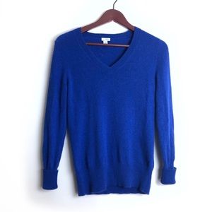 Halogen Cashmere Sweater in Dark Blue Size Medium